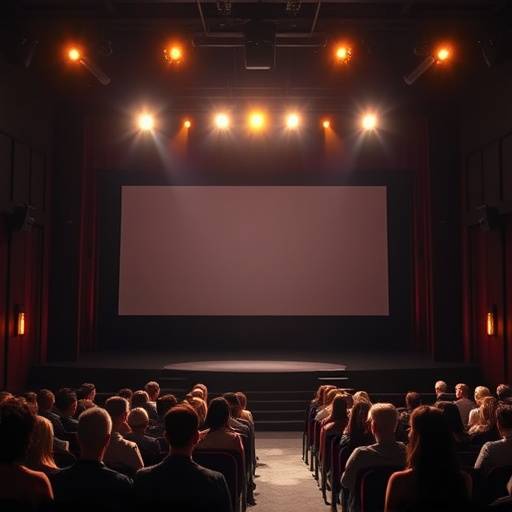 Capture d'écran d'une vidéo de présentation de l'Académie Théâtrale Lumière avec des sous-titres visibles.